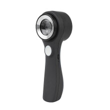 Lupa de 60 aumentos, recargable por USB con 3 LED blancos y 3 LED UV, lente de cristal de 30 mm, para inspección de joyas y lectura de cerca.