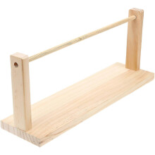 Organizador de cintas de madera, soporte para guardar cintas, 40x17x11cm, estante de almacenamiento de carretes de cinta de madera maciza