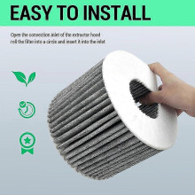 Aktivkohlefilter (2er-Pack), kompatibel mit Bora Pure X, Pure S und Pure Dunstabzugshauben (Ersatzfilter)