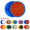 10 sensorische Silikonmatten, doppelseitige taktile Sinneskreise, 10 cm, sensorisches Training für Kinder 4