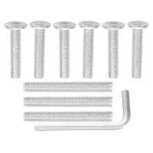 10pcs M8 Cat Scratching Post Replacement Screws With Allen Wrench, Steel Silver Screws compatible with Cat Scratching Post Climbing Tree