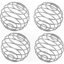 4-Pack Food-Grade Stainless Steel Mixing Balls, 5cm Diameter Whisk Tool for Shaker Bottles and Drink Mixers