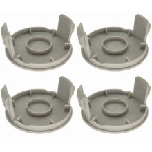 4 Spulenkappen, kompatibel mit Ryobi One+ 18V 24V 40V Rasentrimmer AC14HCA, Ersatzspulenkappen aus ABS-Material