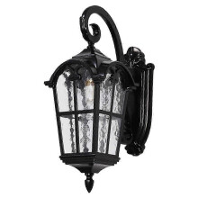 Waterproof Exterior Outdoor Wall Light, Dusk to Dawn, IP65, E26 Socket, 3000K, Aluminum Glass, Matte Black Gold