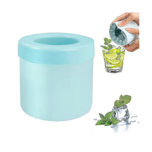 Cylinder Silicone Ice Cube Mold, Press-Type 3D Ice Lattice, 2PCS Stackable for Refrigerator 2