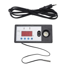 Termostato para incubadora de huevos, 220V enchufe europeo, sensor de alta precisión, función de iluminación de huevos