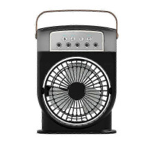 Wentylator z rozpylaczem, 5 dysz, 3 prędkości, 600 ml, 7 kolorów, lampka nocna, czas 1-3 godz., USB, przenośny, 3 w 1, nawilżacz powietrza