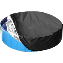 Round Swimming Pool Cover 160cm Waterproof UV Resistant Oxford Cloth with Rope Buckle