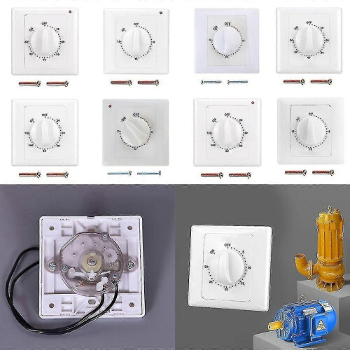 Time Switch Countdown Timer Controller Socket, 86 Panel, ABS Shell High Conductivity Copper, for Household Electrical Appliances 1