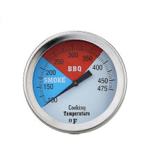 Termometro bimetallico in acciaio inossidabile per barbecue e affumicatori, intervallo di misurazione da 100F a 475F, classe di precisione 1.5