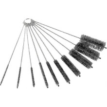 Nylon-Reinigungsflaschenbürsten-Set, 10-teilig, Edelstahlgriff, verschiedene Größen zur Reinigung von Pfeifen, Strohhalmen und Schläuchen