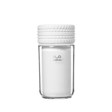 Tire Humidifier, 250ml Capacity USB Portable Humidifier With Nightlight, 800mAh Battery Version, White