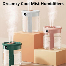 Humidifier 2L Desktop Cool Mist, Quiet Operation, Auto Shut-Off, 1/2pcs Filter Included, for Bedroom Home Office