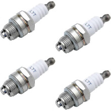 Confezione da 4 candele L7T, compatibili con motori a 2 tempi, decespugliatori, motoseghe, tosaerba e tagliasiepi.