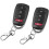 2Pcs 433MHz Fixed Code Door Remote Key, 4-Button Universal Garage Door Remote Control 1