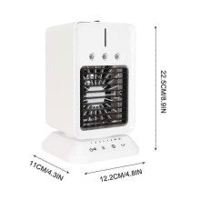 Evaporative Air Cooler, 3 In 1 Portable Humidifier Fan, 350ML 3 Wind Speeds USB Charged for Room Office Bedroom Camping