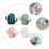 Wall-Mounted Self-Adhesive Toothbrush Holder, No Drill Bathroom Organizer, 4-Pack 1