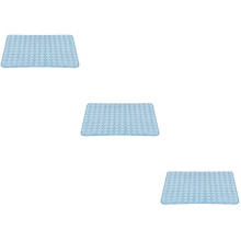 Tapis rafraîchissant pour animaux de compagnie, lot de 3, soie glacée bleue, respirant, pour chiens chats, intérieur extérieur voyage