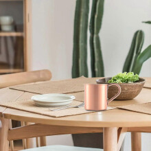 Pure Solid Copper Mug, No Inside Liner, 8.2*9cm, for Cocktail Coffee Beer Milk Water, Home Bar Use
