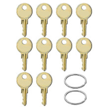 10 Pack Metal Toilet Paper Towel Dispenser Keys, Gold compatible with GAMCO B-263 SOOV CAT 74 Dispenser