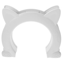 Katzenklappe, 22,5 x 27 cm, weiße ABS-Haustierklappe für Innen- und Außentüren, passend für Voll- und Hohlkerntüren