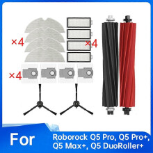 16 Pcs Vacuum Replacement Parts Kit compatible with Roborock Q5 Pro Q5 Pro+ Q5 Max+ Q5 DuoRoller+