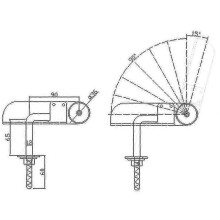 Charnières de réglage d'appuie-tête de canapé, lot de 2, en fer, angle de 90 à 195 degrés, robustes, supportant une charge importante