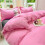 Bedding Set, Plain Color Washed Twill Woven Reactive Printing, Multiple Sizes and Patterns, Skin-friendly Thickened Fabric 1