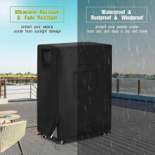 Evaporative Cooler Cover, Heavy Duty Waterproof with UV Protection, 25 x 18 x 37, for Outdoor Patio Portable Coolers