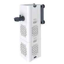 Innenfilter für Aquarien, 15 W, 1000 l/h Durchflussrate, für Aquarien von 80–250 l, einstellbarer Luftstrom, mehrstufige Filterung