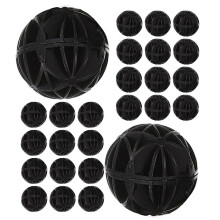 Bio-Kugeln für Aquarienfilter, 60 Stück, 2,6 cm (1,02 Zoll), schwarze, poröse ABS-Kugeln, wiederverwendbar, effiziente Wasserreinigung