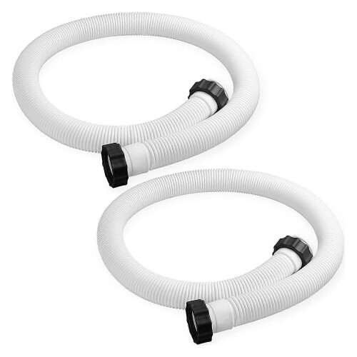 Mangueira de substituição para bomba de piscina, 2 unidades, Compatível com INTEX 29060E, plástico branco, 1,5 polegadas 150 cm