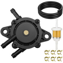 Fuel Pump Kit with Filter and Hose, compatible with Kohler 17HP-25HP Briggs Stratton John Deere Kawasaki Honda Yamaha Lawn Mower Engines