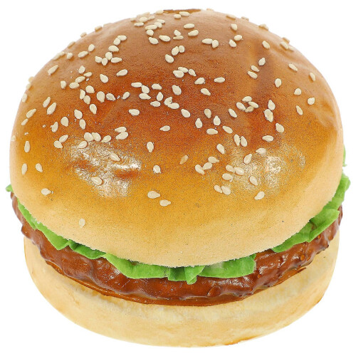Fake Burger Model Lifelike Simulation Bakery Display Photography Prop