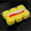 Sponge for Car Glass Kitchen Cleaning, High Density Yellow Polyester Pad 2