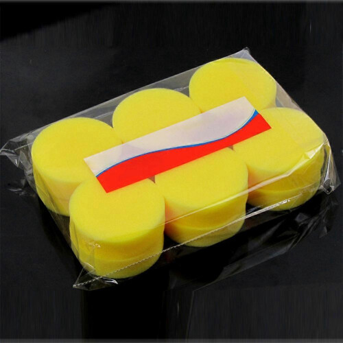 Sponge for Car Glass Kitchen Cleaning, High Density Yellow Polyester Pad 1
