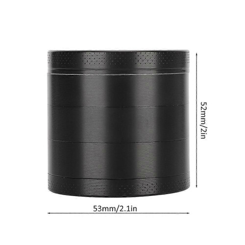 Herb Grinder 5 Layers 53mm Zinc Alloy Double Layer Filter With Small Spatula Collection Storage