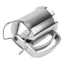 Beslagdispenser van roestvrij staal, 800 ml, met veermechanisme, voor het bakken van pannenkoeken, crêpes, wafels, muffins en cupcakes.