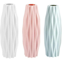 Moderne rosa Blumenvase, nordische Wohndekoration für Wohnzimmer und Veranstaltungen