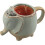 Ceramic Elephant Tea Mug 15oz Green 5.5"W x 5"H 1