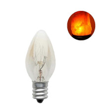 Lampadina per lampada di sale e incenso da 10W E12 220V, colore argento, confezione da 10 pezzi, ideale per casa, ristorante e hotel.