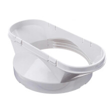 Universal Air Conditioner Exhaust Hose Adapter, 13cm or 15cm Heavy-duty Plastic, Serrated Grip Energy-efficient Sealing for Window Plates
