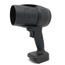 Ventoinha Jato Portátil Mini, Plástico Preto, Velocidade Variável, Sem Fio Recarregável, Para Limpeza e Secagem