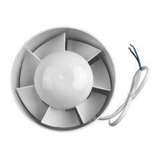 In-Line Extractor Fan 4 Inch 100mm Low Noise High Wind Volume White Plastic Ventilation Fan for Bathroom Kitchen