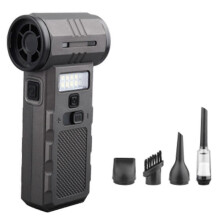 Powerful Turbo Fan, 130000 RPM Rechargeable Cordless Blower, 29mm Fan Diameter 13 Blades, Infinite Speed Regulation