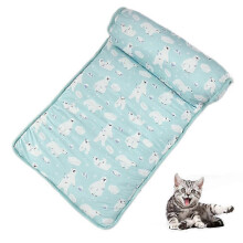 Tapis rafraîchissant pour animaux 60x40cm, coussin en gel activé par pression antidérapant imperméable pour chiens chats