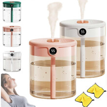 Humidifier 2L Desktop Cool Mist 3W Energy-efficient with Humidifier Filter for Bedroom