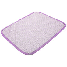 Tapis rafraîchissant pour animaux, en tissu violet 40x30cm, idéal pour les petits chiens et chats, les sièges de voiture et les couchages.