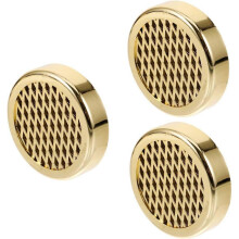 3er-Set runde, goldene Zigarrenbefeuchter, Zubehör für langanhaltende Feuchtigkeitsspeicherung im Humidor, 5,5 x 5,5 x 1,2 cm