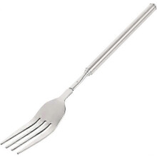Teleskopgabel, verstellbare Länge 22,1–64,6 cm, lebensmittelechter Edelstahl, für Grillen im Freien, Camping und den täglichen Gebrauch